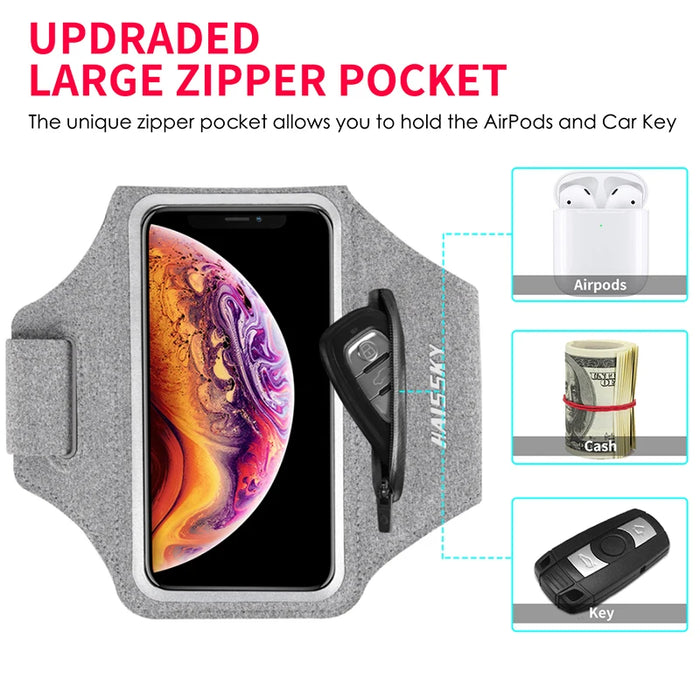 Interelements Praktisches Sport Armband – Sicherer Halt für AirPods & Smartphones!