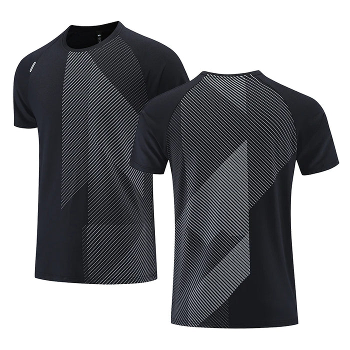 Interelements Atmungsaktives Quick-Dry Herren-Laufsportshirt – Ideal für Fitness, Training und Freizeit