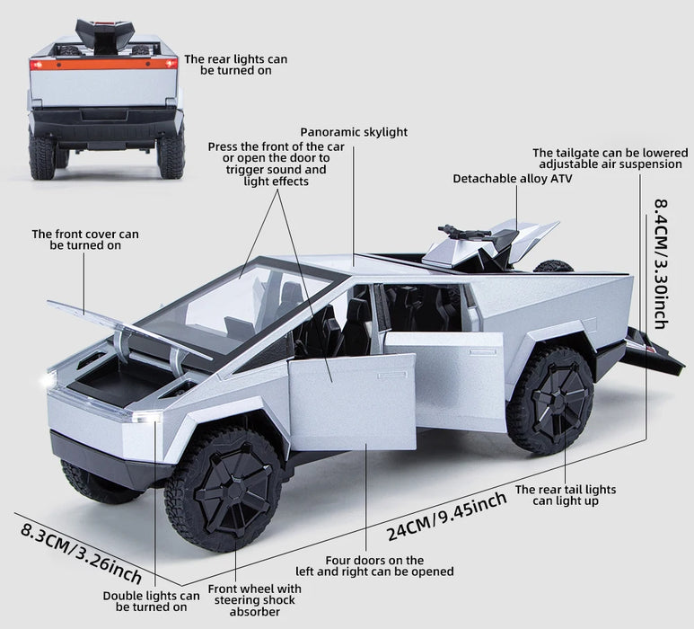 Interelements 1:24 Cybertruck Modell Pickup-Truck