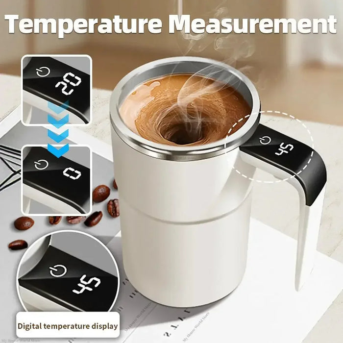 Interelements 380ml Automatische Rühr-Tasse mit LCD-Display – Smart Thermobecher