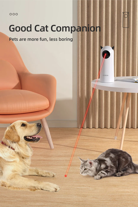 Interelements Automatisches Interaktives LED-Laser-Spielzeug für Katzen und Hunde