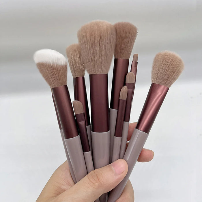 Interelements 13-teiliges Makeup-Pinsel-Set – Augen, Foundation, Blush, Kosmetikpinsel für Frauen