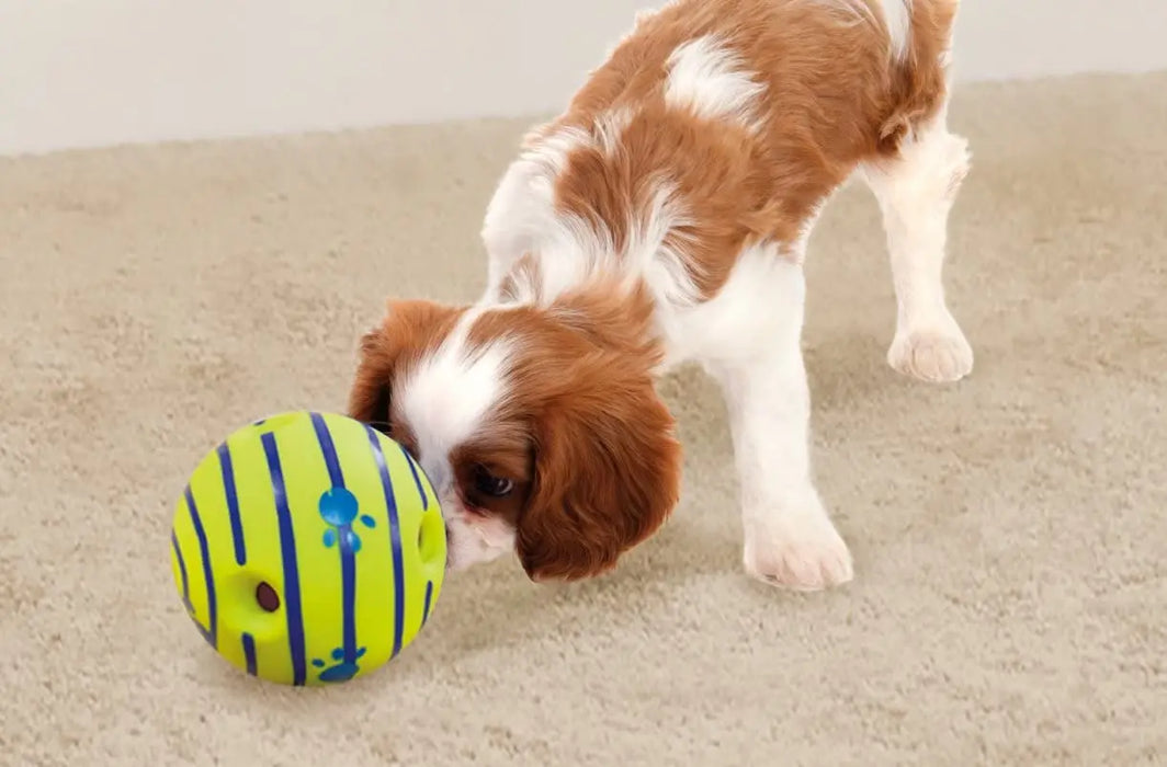 Interelements Wobble Wag Giggle Glow Ball – Interaktives Hundespielzeug mit Spaß-Geräuschen