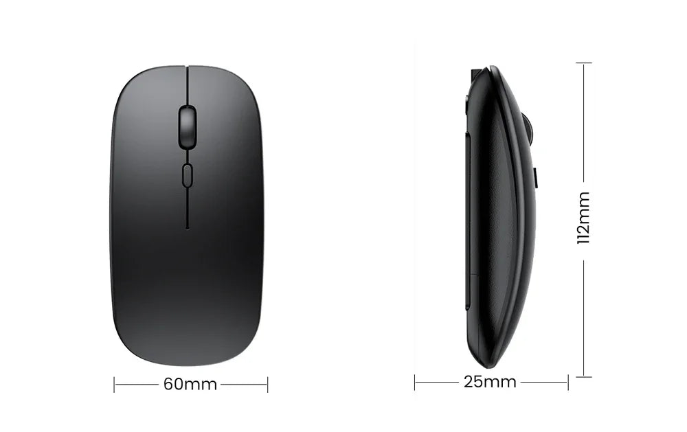 Interelements Wireless Mouse – Dual Mode Bluetooth & 2.4GHz for PC, Laptop & Macbook