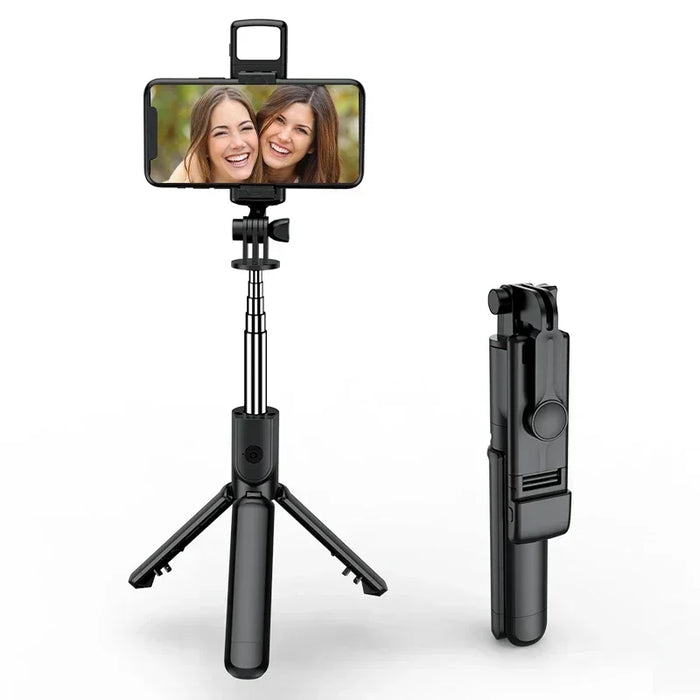 Interelements Selfie-Stick mit Stativ und Licht – Wireless, Bluetooth-Remote