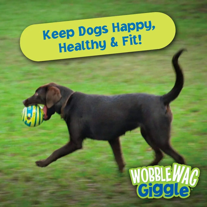 Interelements Wobble Wag Giggle Glow Ball – Interaktives Hundespielzeug mit Spaß-Geräuschen