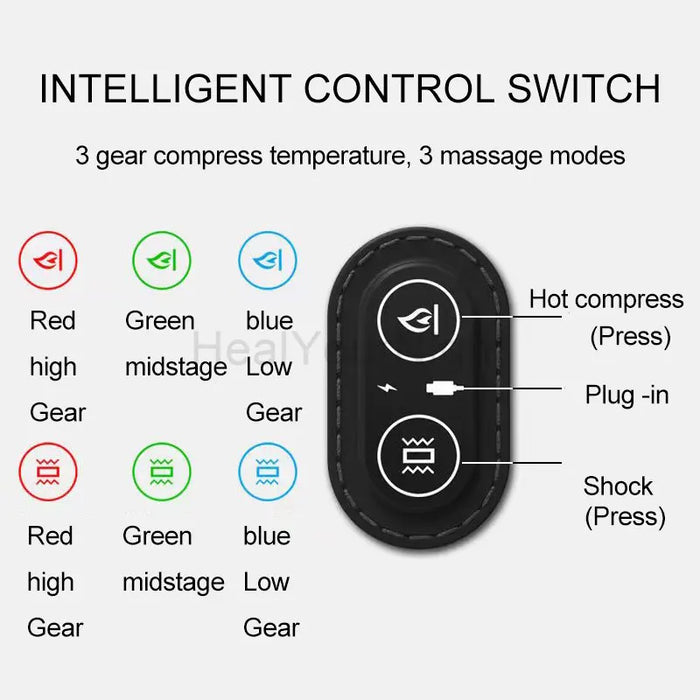 Interelements Elektrisches Wärmepolster – Massage- und Unterstützungskissen für die Taille