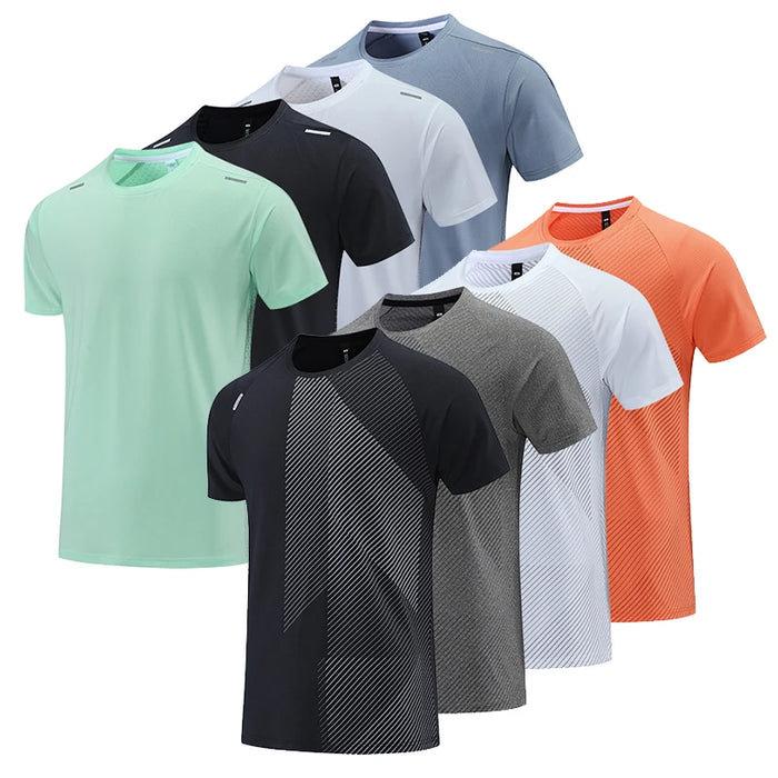 Interelements Atmungsaktives Quick-Dry Herren-Laufsportshirt – Ideal für Fitness, Training und Freizeit