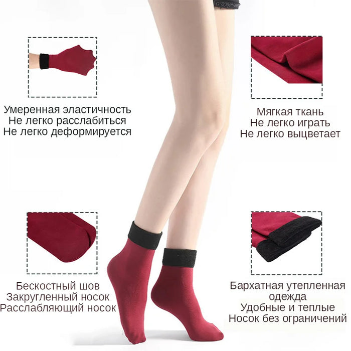 Interelements Winter-Wohlfühl-Socken für Damen – Dicke Kaschmir- und Wollmischung für maximale Wärme und Komfort