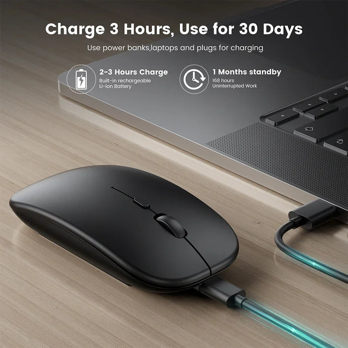 Interelements Wireless Mouse – Dual Mode Bluetooth & 2.4GHz for PC, Laptop & Macbook