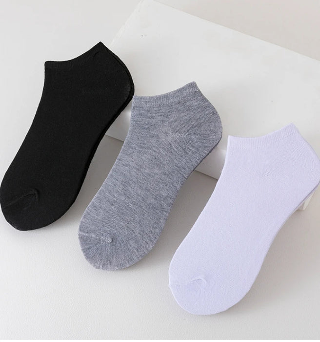 Interelements 10 Paar Anti-Rutsch Sneaker-Socken – Atmungsaktiv & Rutschfest für den Sommer