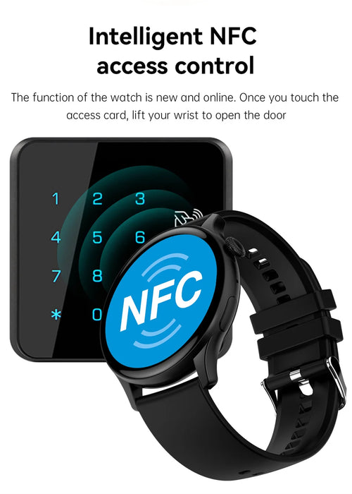 Interelements 2024 NFC GPS Smartwatch mit AMOLED HD Display & Bluetooth Calls