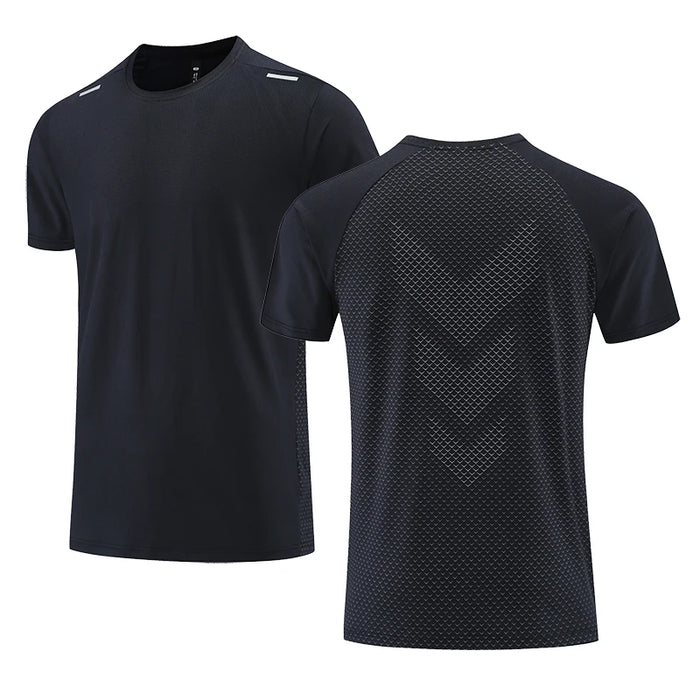 Interelements Atmungsaktives Quick-Dry Herren-Laufsportshirt – Ideal für Fitness, Training und Freizeit