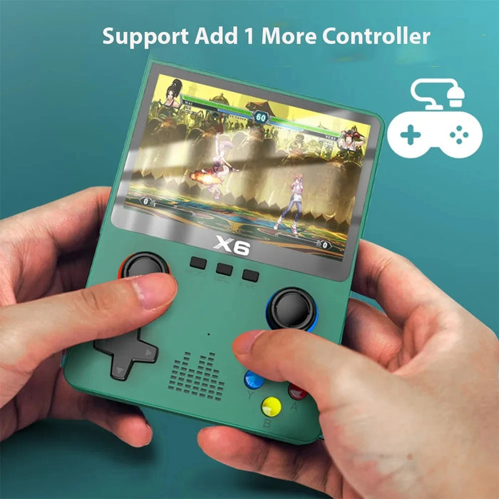 Interelements 2023 X6 Handheld-Konsole – 3,5" IPS, Dual Joystick, 11 Simulatoren