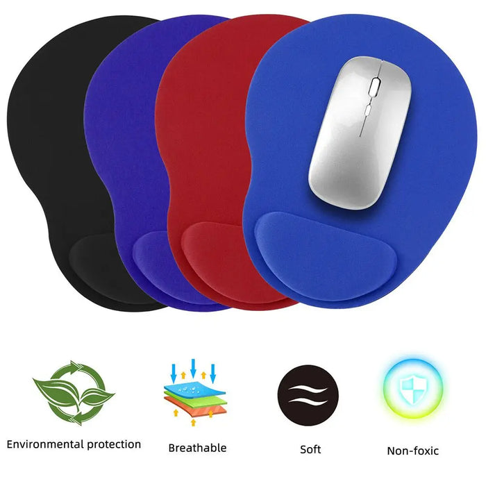 Interelements Ergonomisches Handgelenk-Kissen Mousepad – Komfortabler, Rutschfester Unterstützung für PC und Laptop