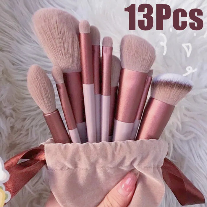 Interelements 13-teiliges Makeup-Pinsel-Set – Augen, Foundation, Blush, Kosmetikpinsel für Frauen