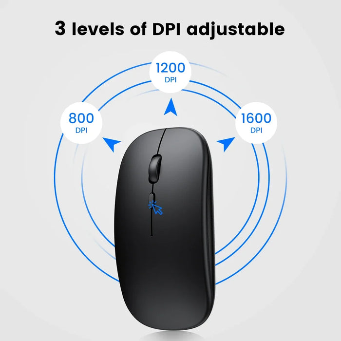 Interelements Wireless Mouse – Dual Mode Bluetooth & 2.4GHz for PC, Laptop & Macbook