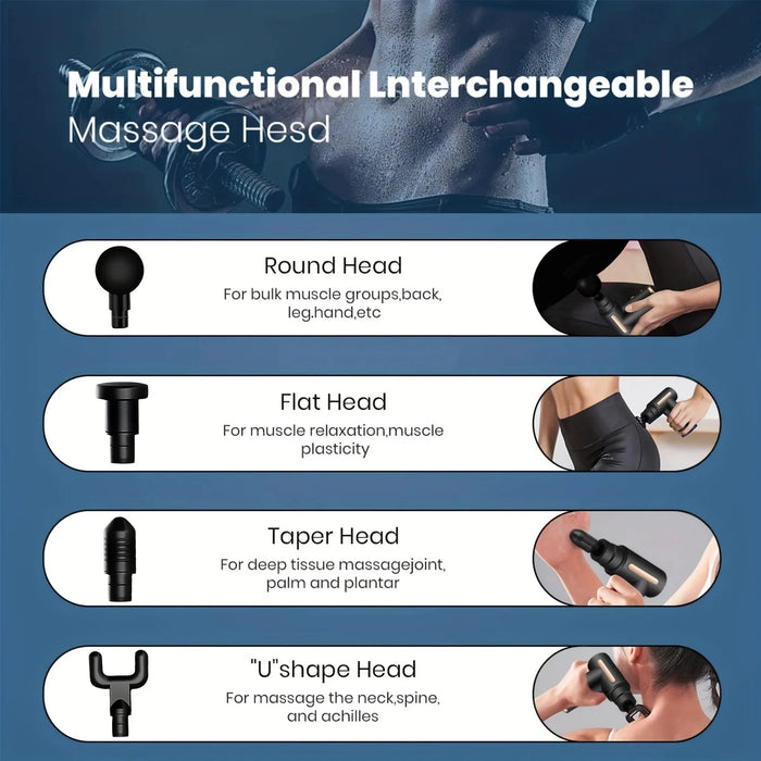 Interelements Massagegerät – Elektrischer Percussion-Massage für Körper, Nacken und Rücken